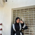 Elegant Black Kaftan with Silver Embroidery